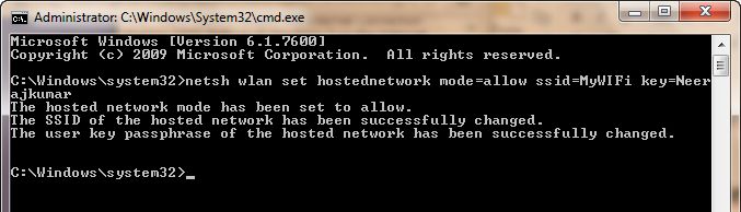 Create network for write command